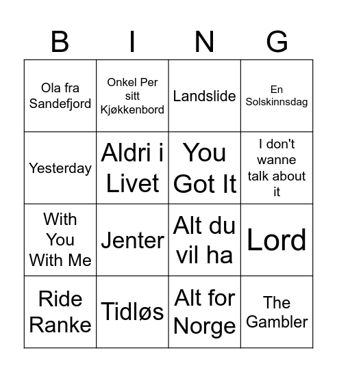 Naboen 20.03.2026 Bingo Card
