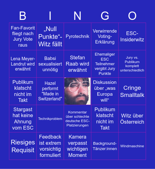 Das deutsche Finale 2026 Bingo Card