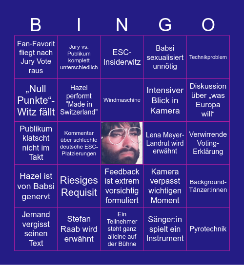 Das deutsche Finale 2026 Bingo Card