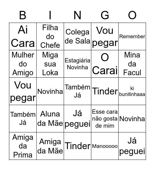 Bruno Santinho Bingo Card