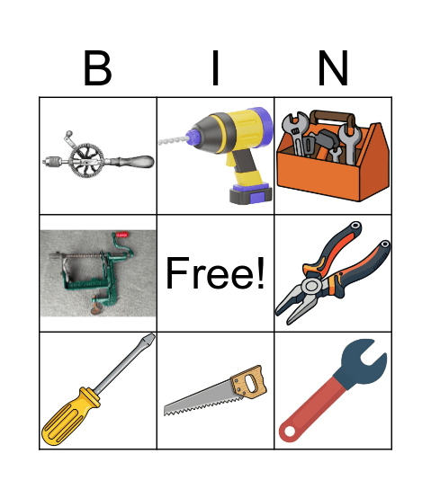 Tools Bingo! Bingo Card