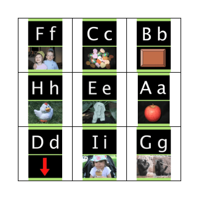 Alphabet Bingo Card
