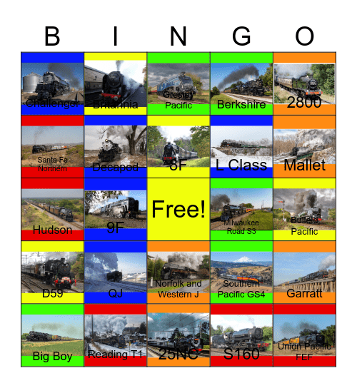 Super Steam that I would like to record with Carmen one day Bingo Card
