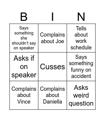 Mema Bingo Card