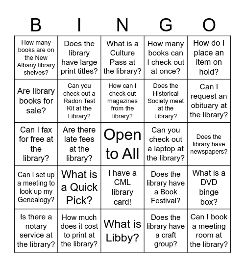 The Best Kept Secret in Your Wallet Bingo! Bingo Card