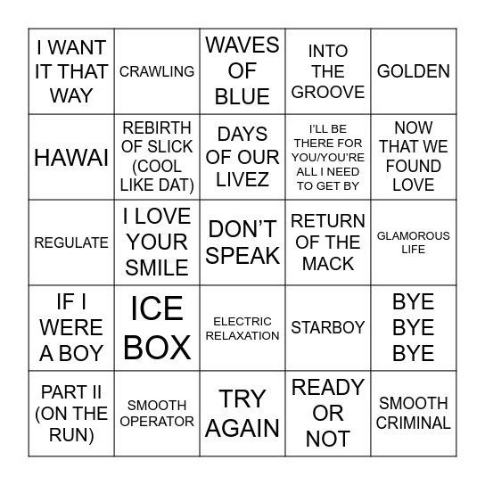 KELLY’S BDAY 2026 Bingo Card