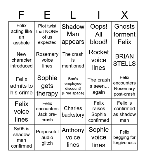 Walten Files Bingo!! Bingo Card