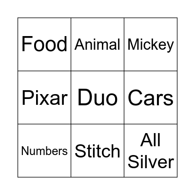 Pin Bingo Card
