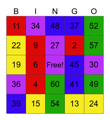 DISNEY BINGO! Bingo Card