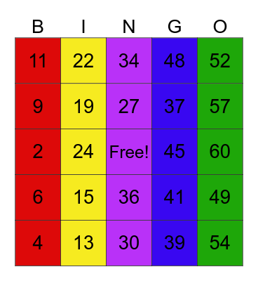 DISNEY BINGO! Bingo Card