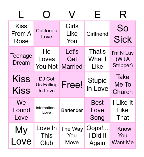 GALENTINES Bingo Card