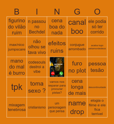 SEXTA DO FILME 2026 Bingo Card