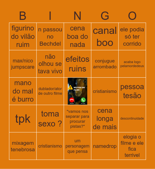 SEXTA DO FILME 2026 Bingo Card
