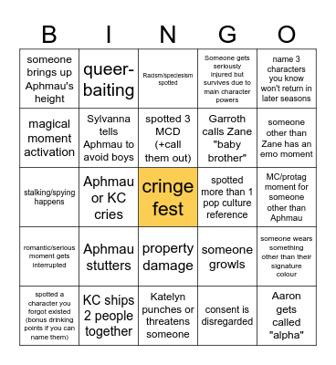 MyStreet Bingo Card