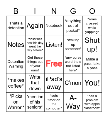 What will Kopy say/do? Bingo Card