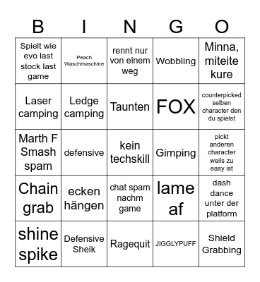 Netplay Bingo Card