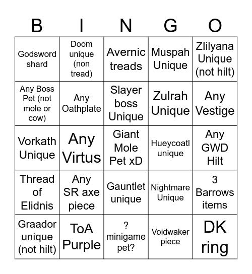 CYAM8 OSRS BINGO Card