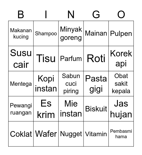Nicholas Lee SMTR25 04L Bingo Card
