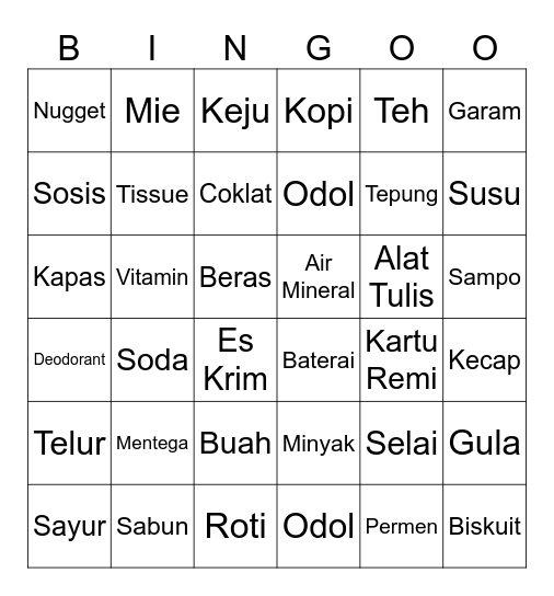 Beomgyu Bingo Card