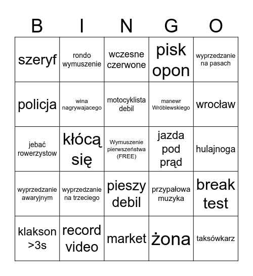 stop cham Bingo Card