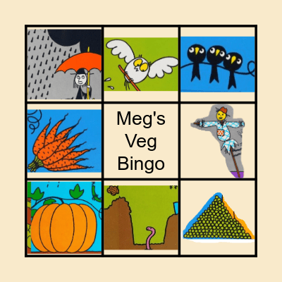 Meg's Veg Bingo Card