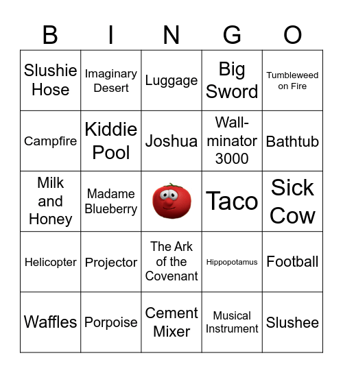 Veggie Tales Bingo! Bingo Card