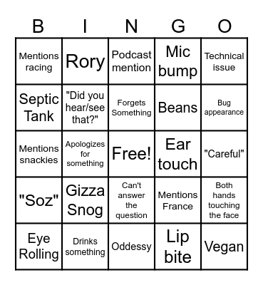 February Q&A 2 Bingo Card