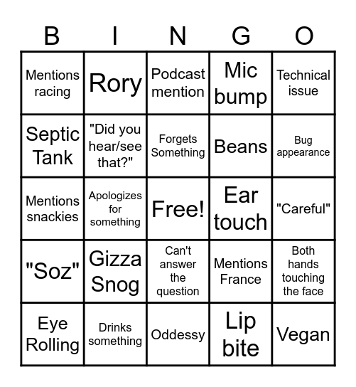February Q&A 2 Bingo Card