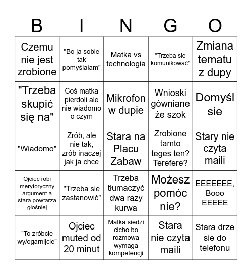 Call 19 w niedziele lol Bingo Card