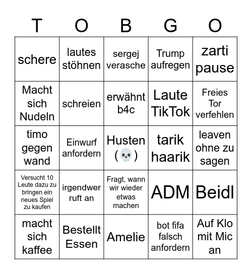Tobingo Card