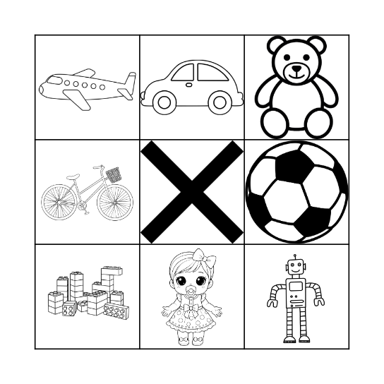 Toys Bingo Card