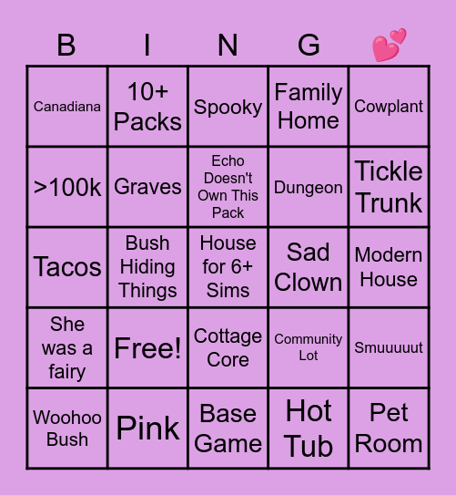 LOVE DAY SHELL TOUR! Bingo Card