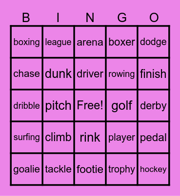 Chrissy Board Bingo Card