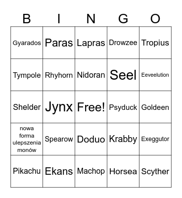 Pokemon Winds & Waves Bingo Card