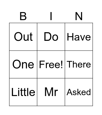 Parent Phonics Lesson 3.3.26 Bingo Card
