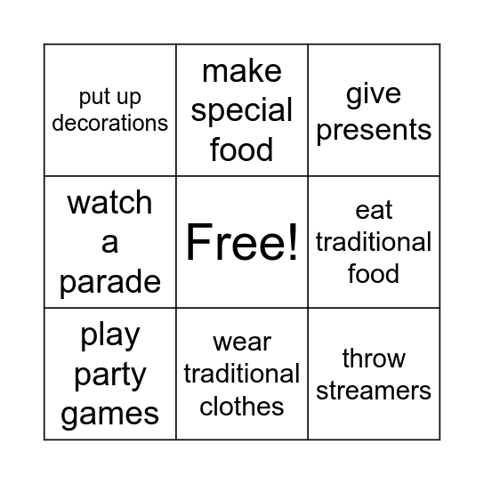Bingo Card