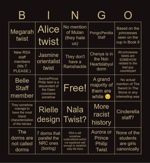 TWST Coming Soon Page (RSA) Bingo Card