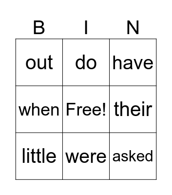 Parent Bingo 3.3.26 Bingo Card