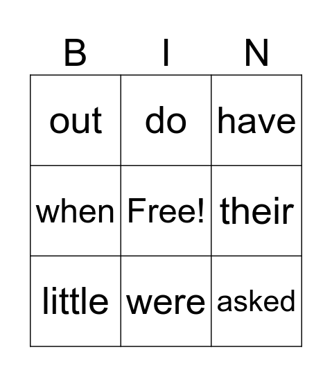 Parent Bingo 3.3.26 Bingo Card