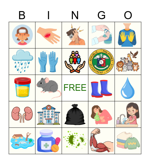 Break the Chain: Leptospirosis Bingo Card