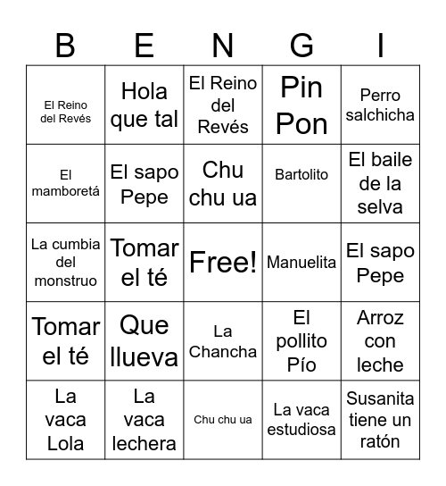 EL BINDO DE Bingo Card
