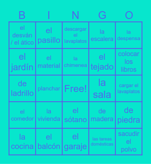 SP2 / U2: La vivienda Bingo Card