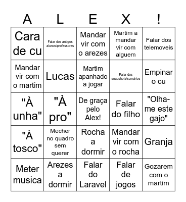 Bingo feito à unha! Bingo Card