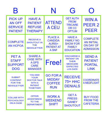 SOCIAL WORK MONTH Bingo Card