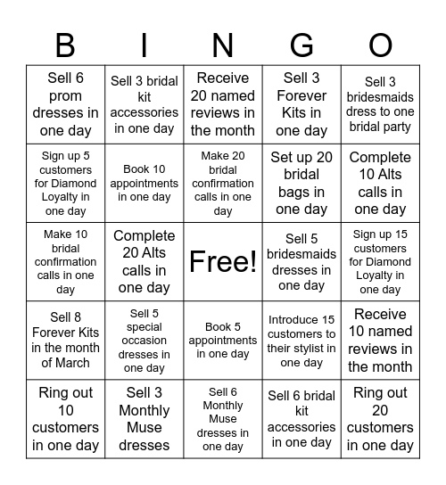 March CSR Bingo Card