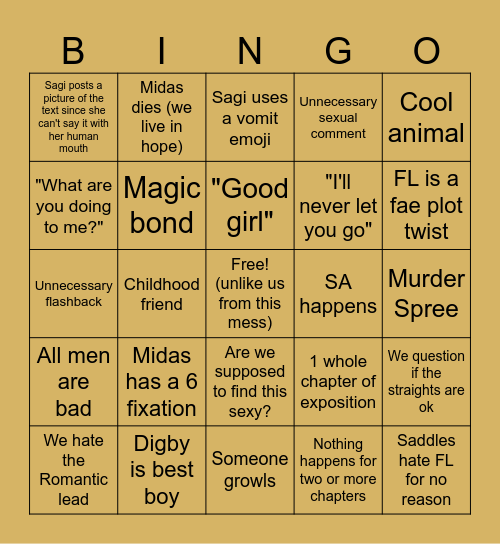 Fanatical Fam PP Bingo Card