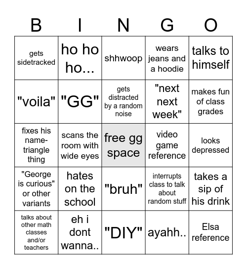 Math Lord Chou Bingo Card