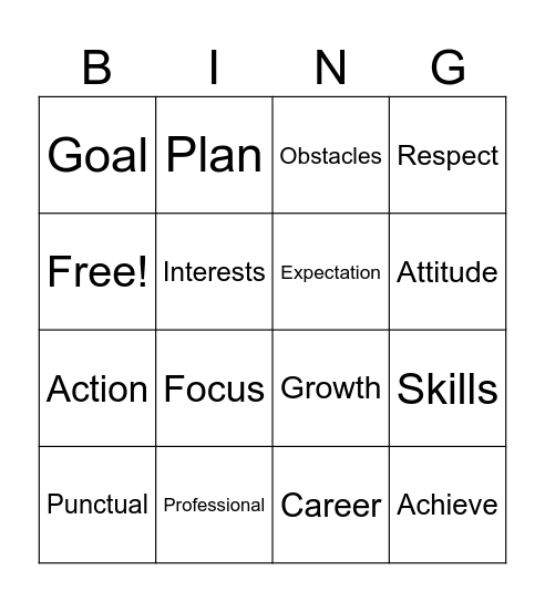 GES Professional Growth Bingo Card