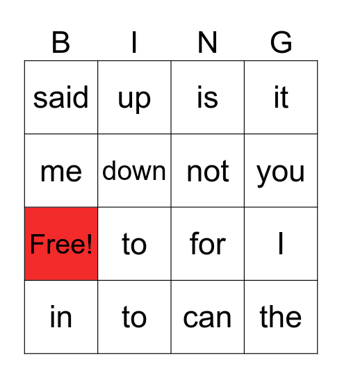 Dr. Suess Bingo Card