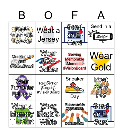 Engagement BINGO Card